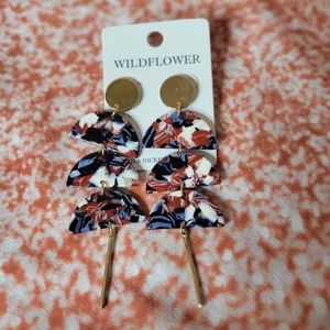 Multicolor drop earrings